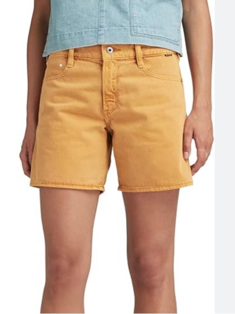 NYDJ Mustard Denim Shorts